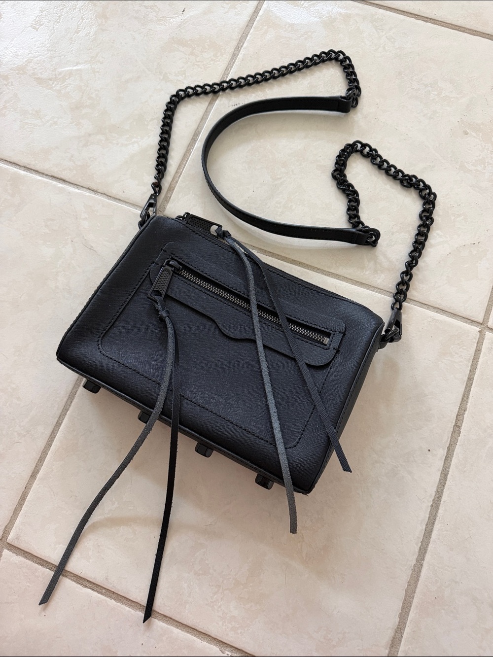 Rebecca Minkoff Black Chain-Handle Crossbody Bag